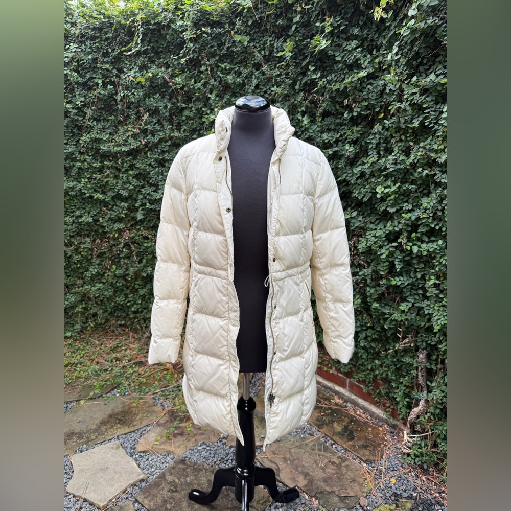 Talbots Women's Off-White Quilted Jacket